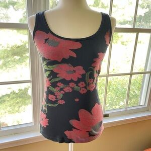 Ribbed Red Flower Art Tank by Old Navy.